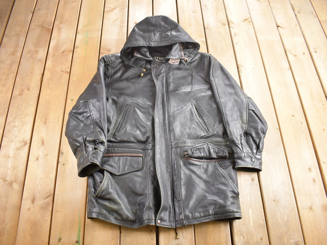 Vintage 1990s Leather Limited Heavy Weight Leather Jacket