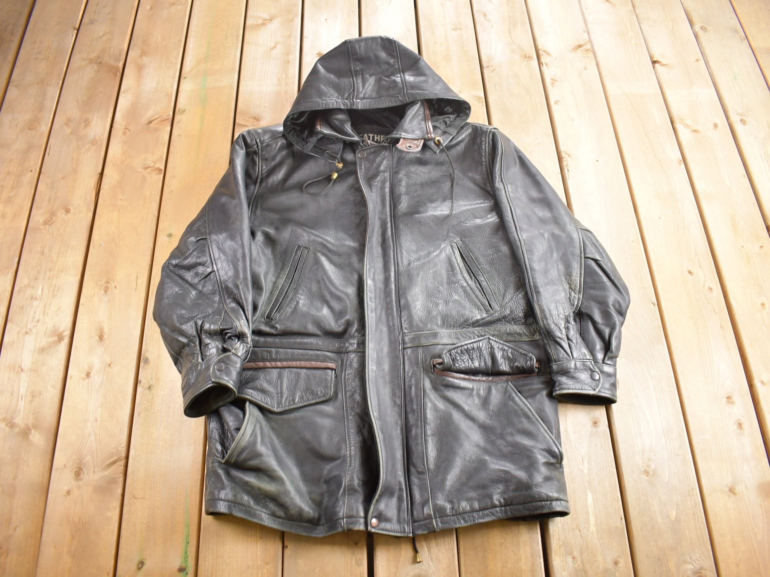 Vintage 1990s Leather Limited Heavy Weight Leather Jacket