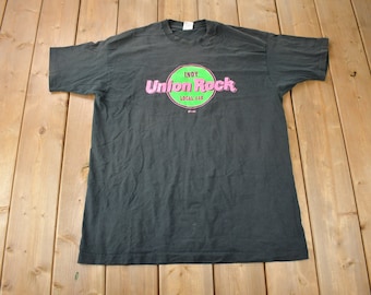 Vintage 1990s Indiana Union Rock Local 440 Souvenir Travel T Shirt Made In USA