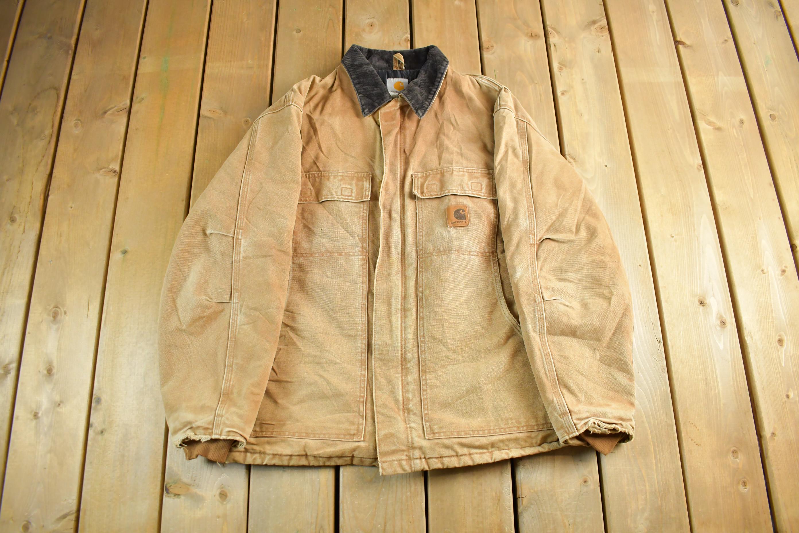 Vintage 2000s Carhartt Jacket Mens Large / Distressed Sun Faded