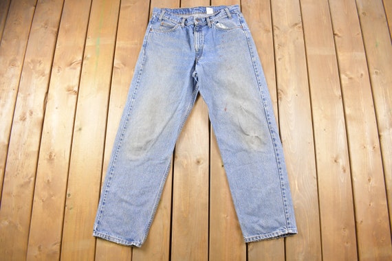 Vintage 1980s Levi's 550 Orange Tab Denim Jeans S… - image 3