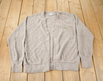 トップス 70's IZOD LACOSTE Acryl Cardigan 70s~80'S Lacoste LACOSTE IZOD Acrylic Knit Cardigan Men's S