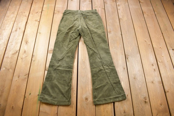 Vintage 1970s Lee Corduroy Bell Bottoms Size 28 x… - image 2