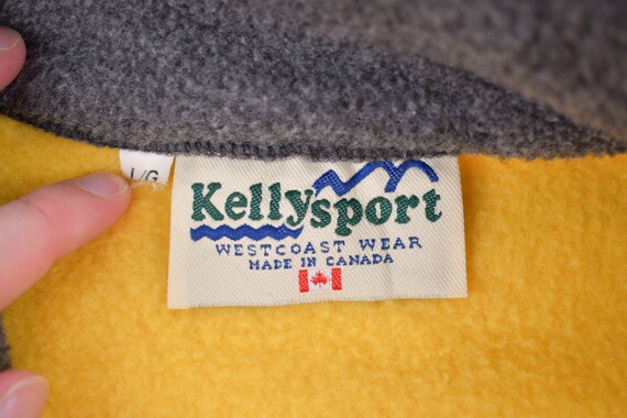 Vintage 1990s Kelly Sport Fleece Sweater Vest / O… - image 3