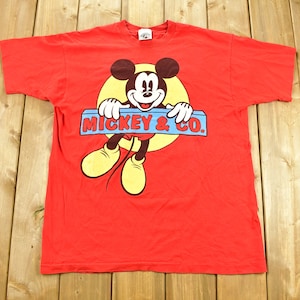 ヴィンテージ 1990年代 ミッキー＆コー ミッキーマウス グラフィック カートゥーン プロモ Tシャツ / 90年代 グラフィック Tシャツ / ヴィンテージ ディズニー / シングルステッチ