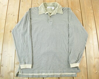 1990's Eddie Bauer L/S shirt small check Used 90'S-00'S Eddie