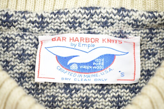 Vintage 1980s Bar Harbor Knitted Crewneck Sweater… - image 3