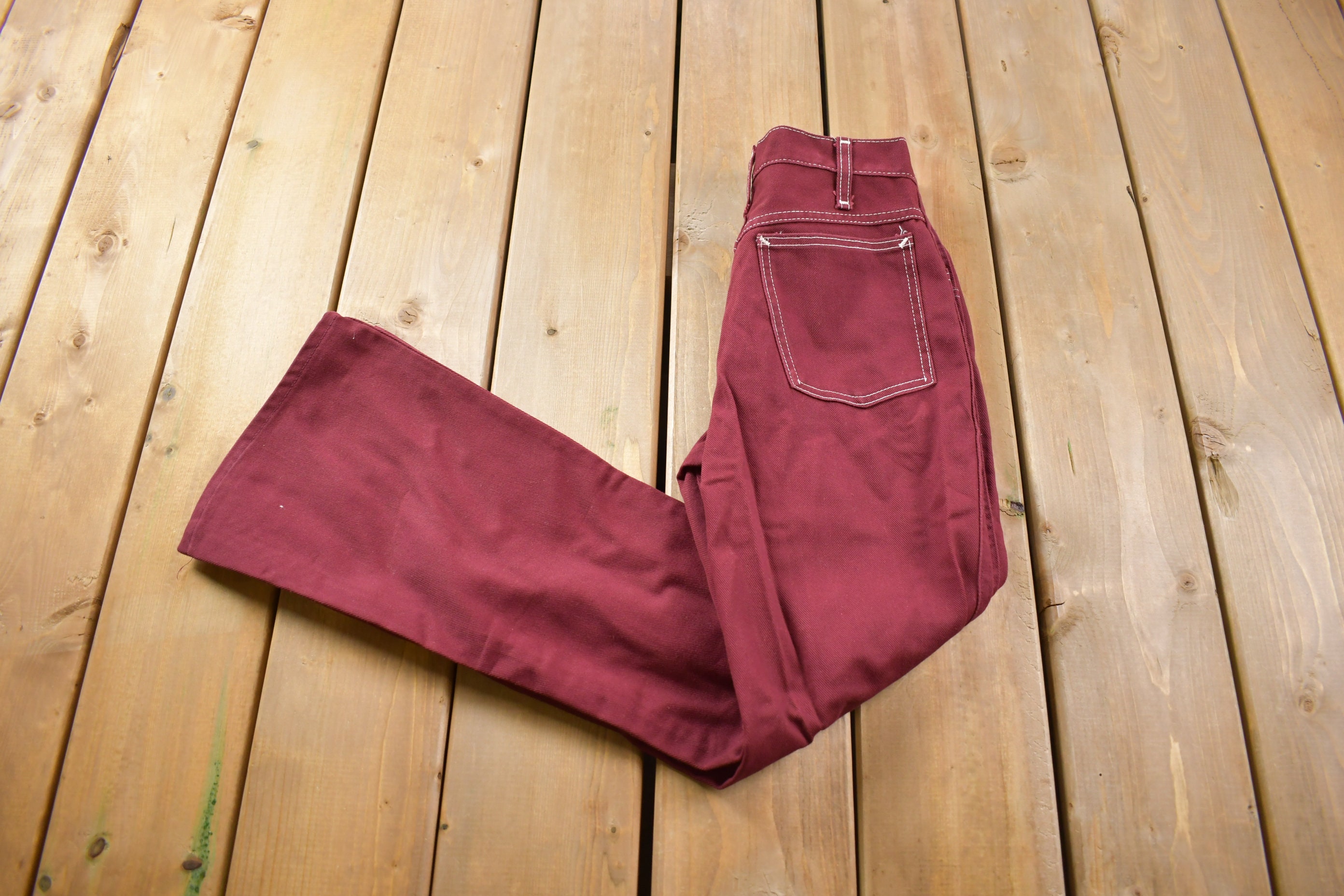 Vintage 1970s JC Penny Bell Bottom Denim Jeans Size 26 x 27 / True Vintage / American Vintage / Workwear / Streetwear / Vintage Pants