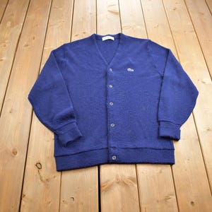 1980s Lacoste Cardigan - Etsy