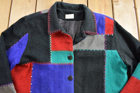 Vintage 1990s Koret Patchwork Jacket / Work Jacke… - image 3