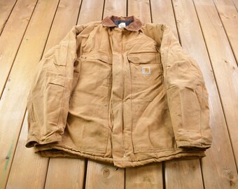 Vintage 1990s Carhartt Duck Quilted Active Jacket / Workwear