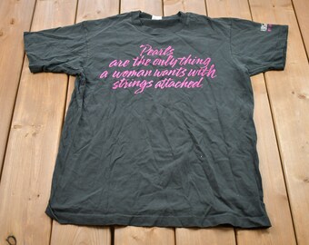 Vintage 1990s Pearls Quote Graphic T-Shirt / Graphic / 80s / 90s / Streetwear / Retro Style / Single Stitch / Made In USA