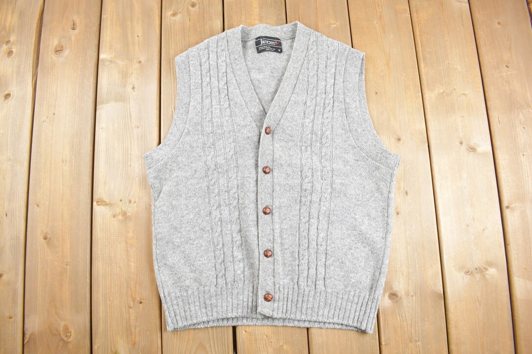 爆買い！ Cardigan Jantzen 1980s Vintage Sweater Knit Cable / トップス
