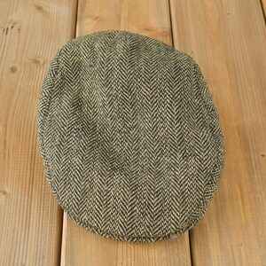 Cappello vintage anni '80 Eddier Bauer Harris Tweed Paper Boy Taglia XL / Made in USA / 100% lana