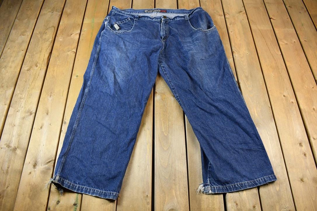 Vintage 2000s JNCO Jeans the Low Down Embroidered Jeans 44 X 30