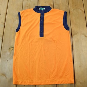 Vintage 1960s Helen Sue Womens Sleeveless Blouse Sport Top / Made in Korea