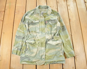 Vintage 2000s Levi's Camo Hunting Jacket Men's XS / Streetwear / Y2K Hunting Jacket / Outdoors