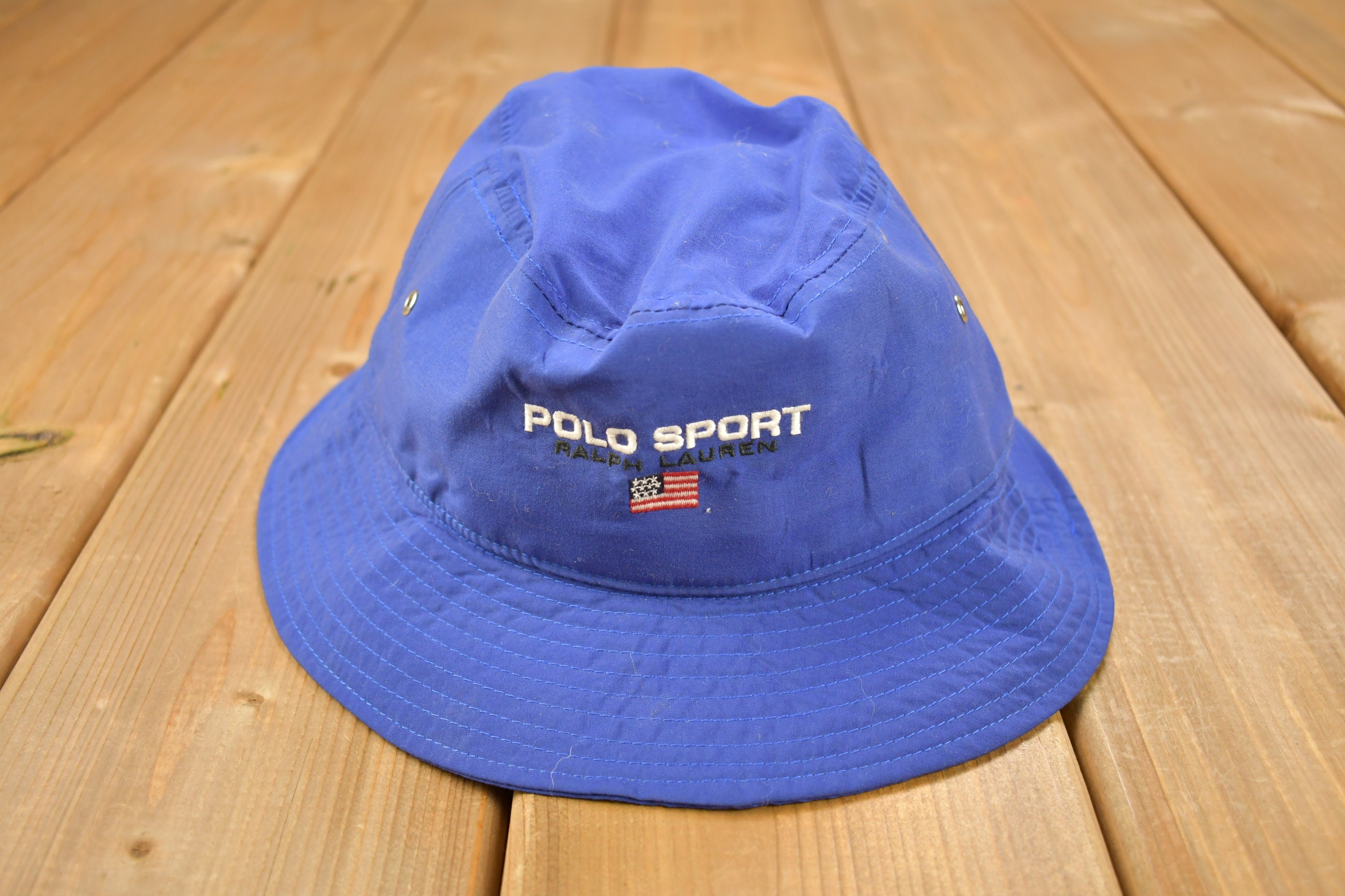 【送料無料キャンペーン】 Vintage 1990s Polo Sport Ralph Lauren Bucket Hat Size Medium 帽子