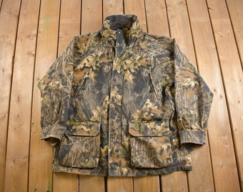 Vintage 1990s Remington Camo Außenjacke / Outdoorsman / Jagdjacke / Streetwear / Remington / All Over Print / Vintage Echter Baum