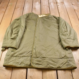 Vintage 1953 US Army Diamond Quilt Military Jacket Lining / US Army Green / Vintage Utility Jacket / Streetwear Fashion / True Vintage