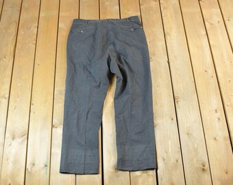 Vintage 1970s Grey Dress Pants / Made in USA / American Vintage / Workwear / Streetwear / Vintage Pants