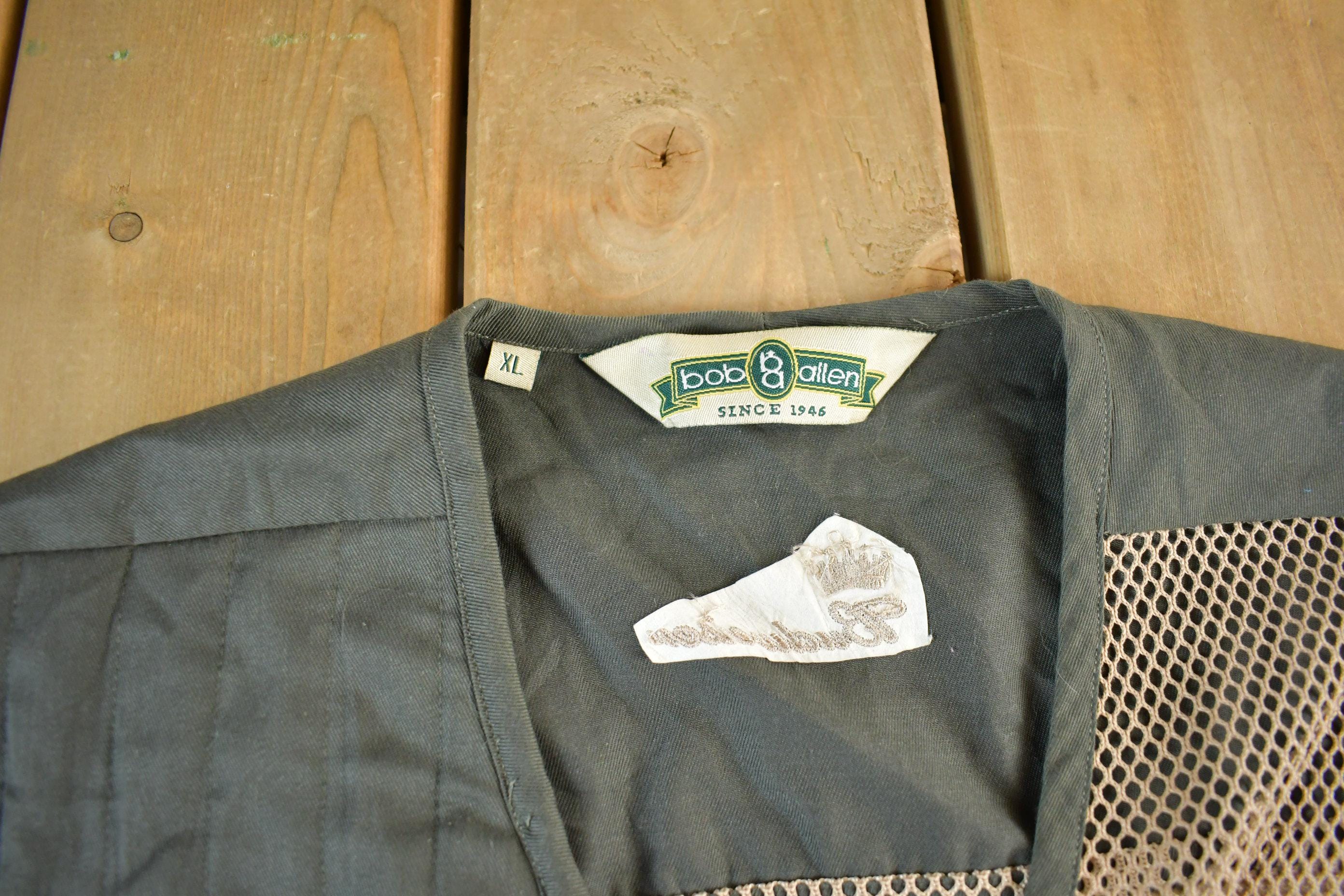 Vintage 1990s Bob Allen Fishing Hunting Jacket Vest Men