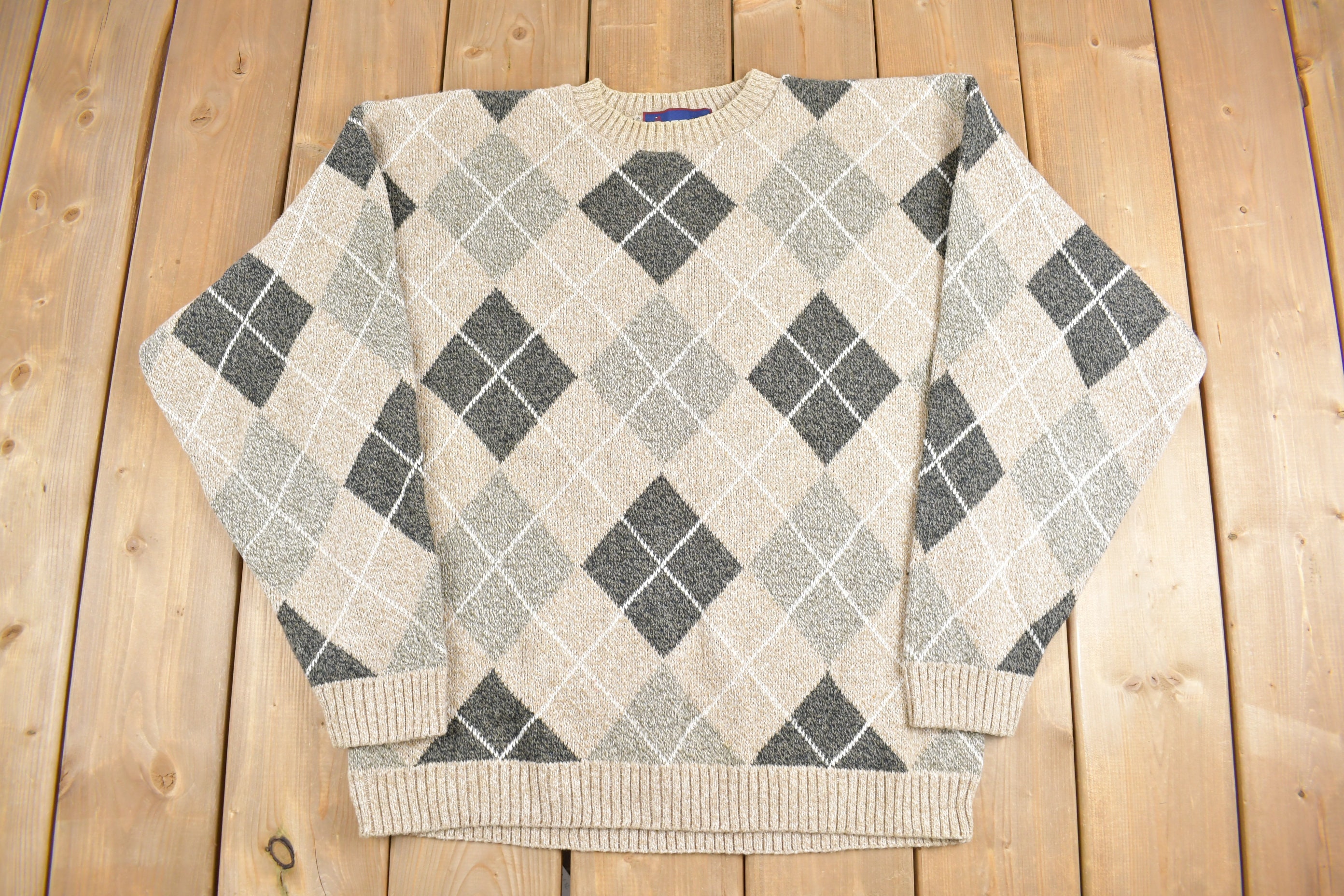 Argyle Crewneck - Etsy Argyle Crewneck - Etsy