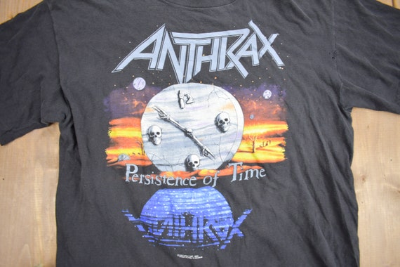 Vintage 1990 Anthrax Persistence Of Time Band T-s… - image 3