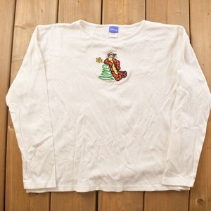 1990年代のヴィンテージディズニーくまのプーさん漫画プロモーションTシャツ/90年代グラフィックTシャツ/テレビプロモーションTシャツ
