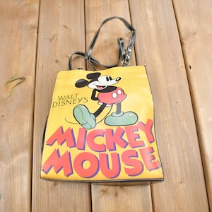 Vintage 1990s Walt Disney Mickey Mouse Graphic Purse / Vintage Accessory  / Vintage Disney