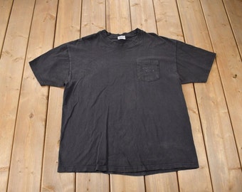 Vintage 90s Hanes Heavyweight Big Logo T Shirt - Etsy