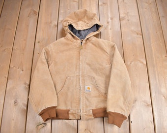 Vintage 1990s Carhartt Toddler Size Work Jacket / Workwear / Newborn Carhartt / 90s / Size M 8 / Baby Carhartt