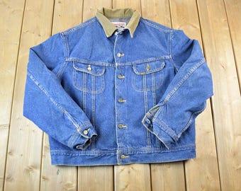 ジャケット・アウター 70's made in USA vintage Lee STORM RIDER Vintage Lee Storm Rider Denim Jacket Men's Size 36R Corduroy