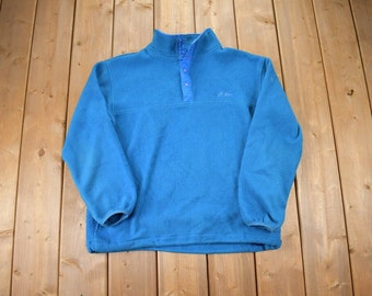 Sweat polaire ll bean vintage des années 90 fermeture éclair