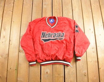 Nebraska Cornhuskers Vintage 90s Starter Satin Bomber Jacket