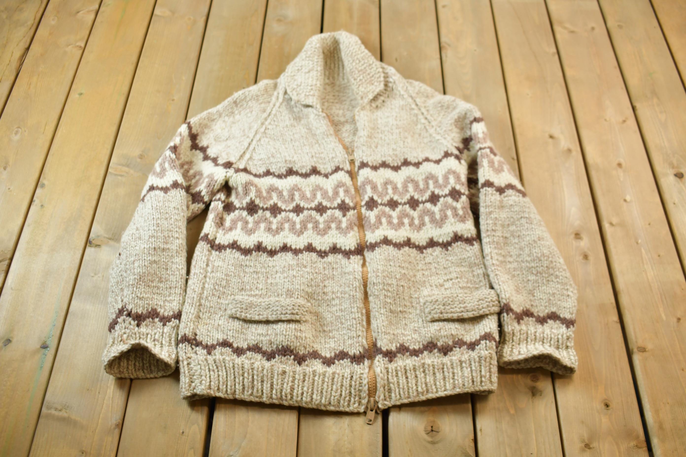 Vintage Cable Knit/ Chunky Knit Sweater Size Small/medium