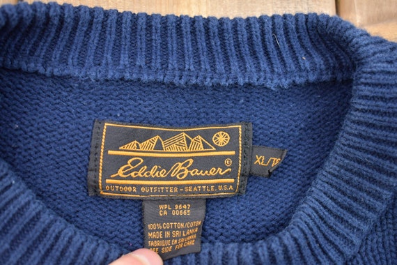 Vintage 1990s Eddie Bauer Snow Flake Graphic Knit… - image 3