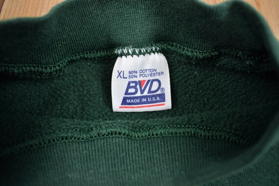 Vintage 1990s Blank BVD Crewneck Sweatshirt / 90s… - image 3