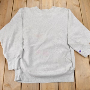 Vintage 1990s Blank Grey Champion Reverse Weave Crewneck / Vintage Champion / Vintage Pullover / Streetwear / Made In USA / Sportswear