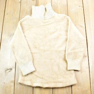 Vintage 1950s Bonnie Togs Knit Turtleneck Sweater / 50s Turtleneck / Made In USA / Preppy Sweater / 50s Wool Sweater