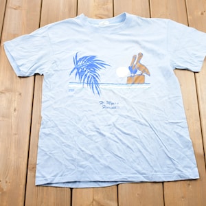Vintage 1989 Ft. Meyers Florida Graphic T-Shirt /  80s / 90s / Streetwear Fashion / Made In USA / Vacation Tee / Travel & Tourism