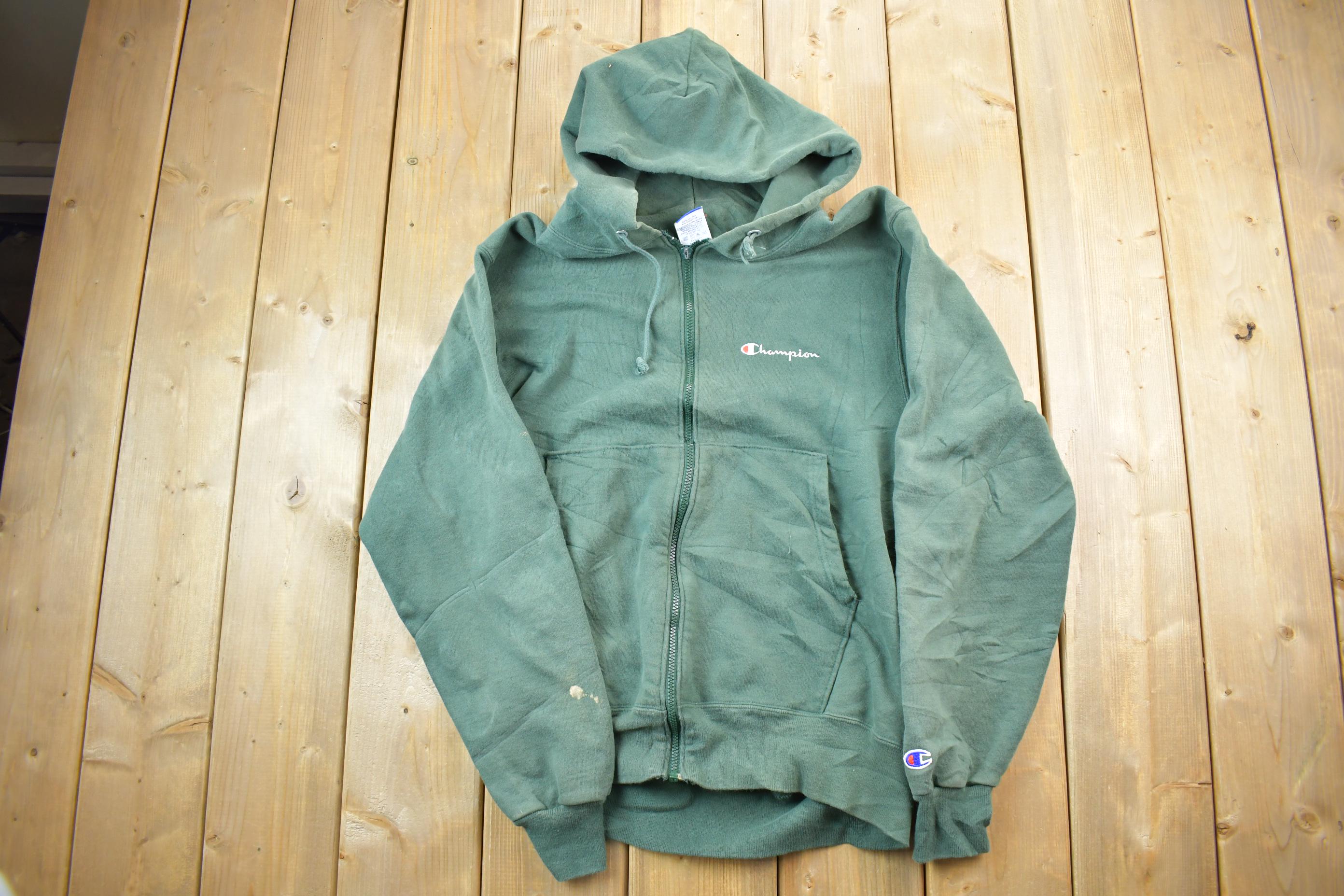 Vintage 1990s Champion Sweatshirt / Vintage Full Zip Champion 