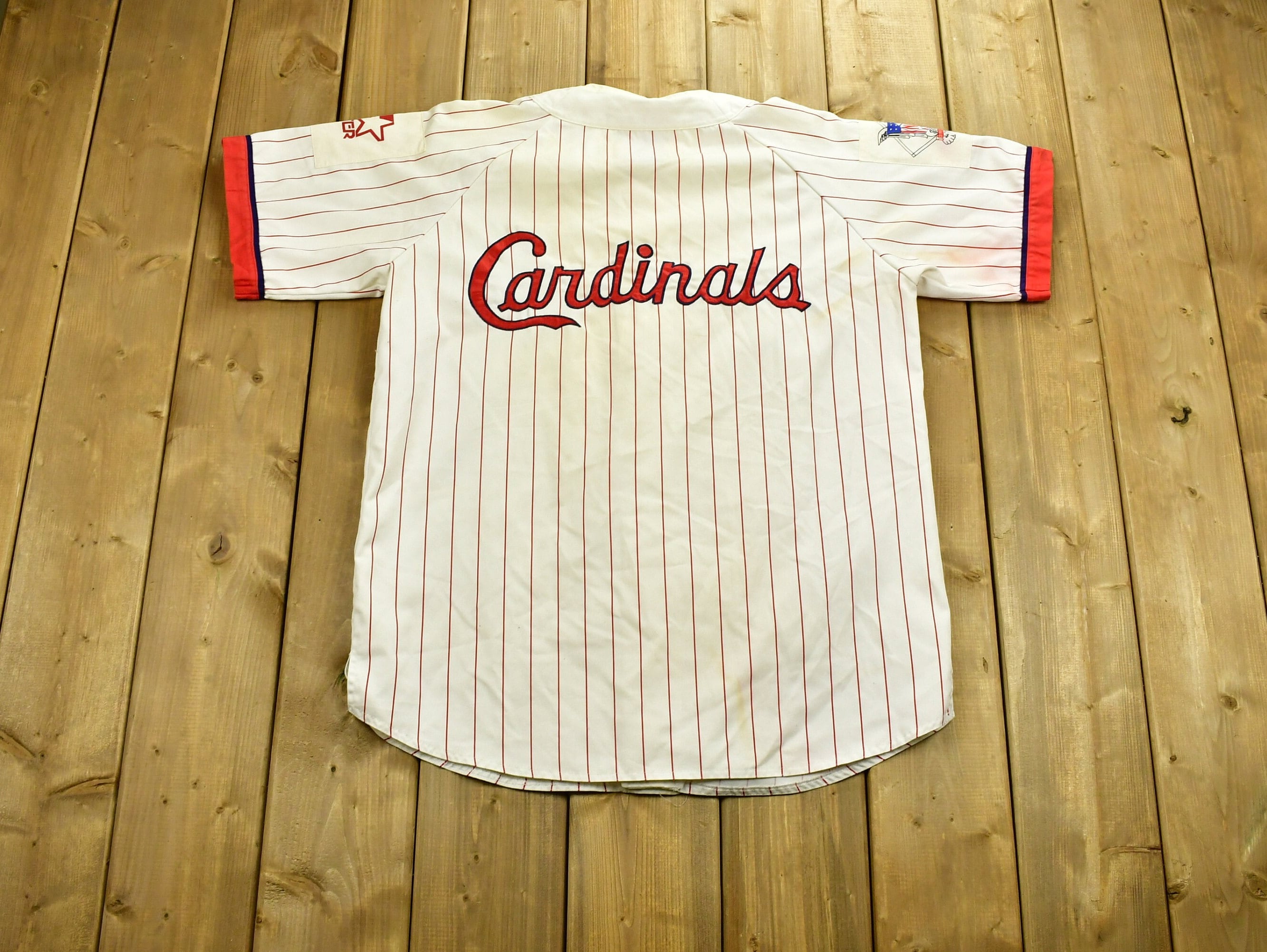 Vintage 1980s St Louis Cardinals MLB Starter Henley Sweater / All