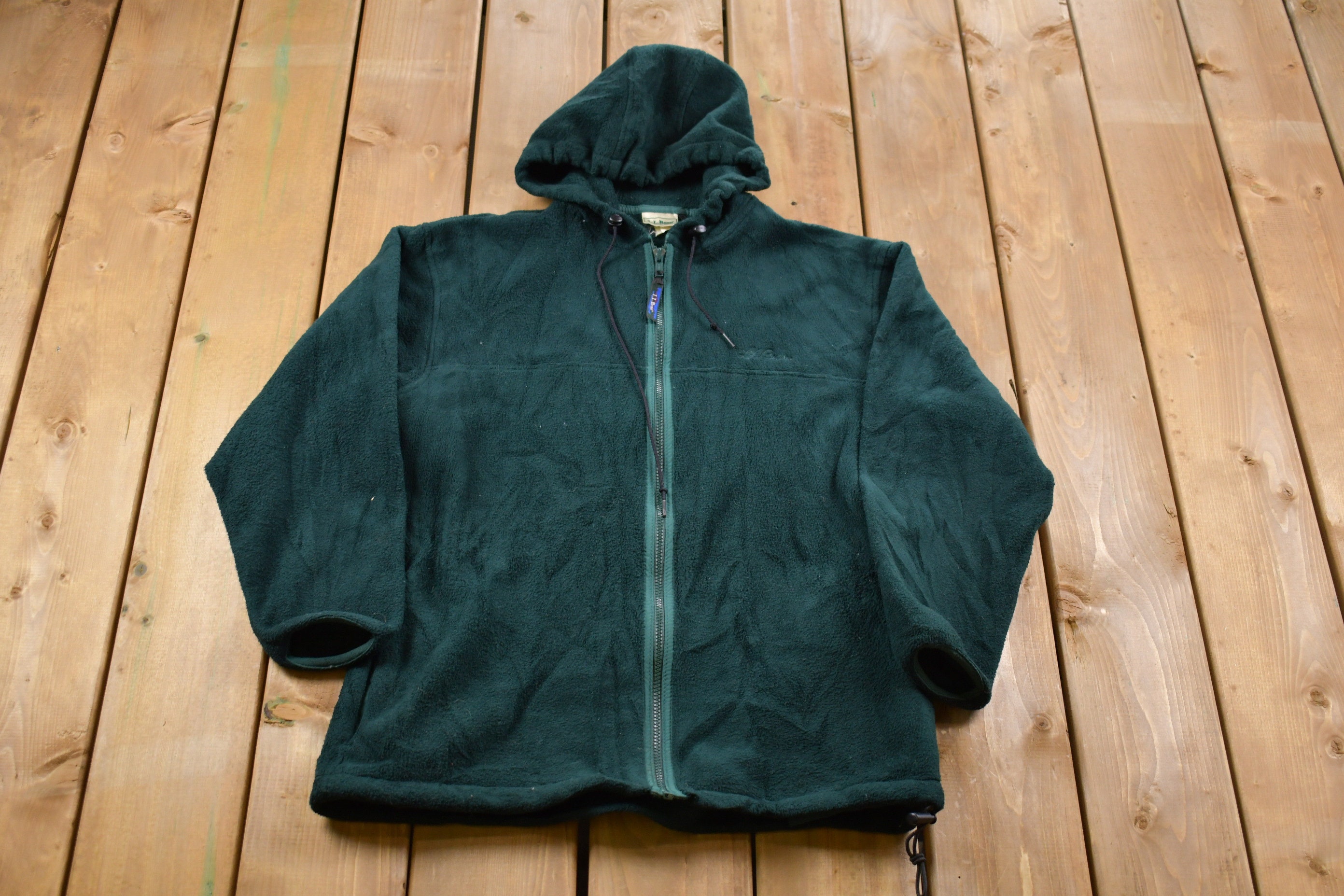 【80s】USA製L.L.Bean half zip anorak hoodie Vintage LL Bean Pullover Anorak Hooded Jacket Half Zip Mens