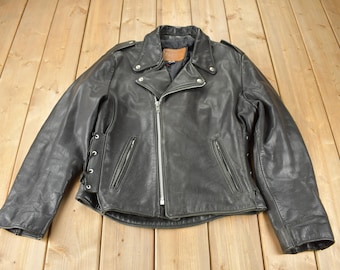 Vintage Harold's Gear Tactical Horsehide Leather Vest Jacket