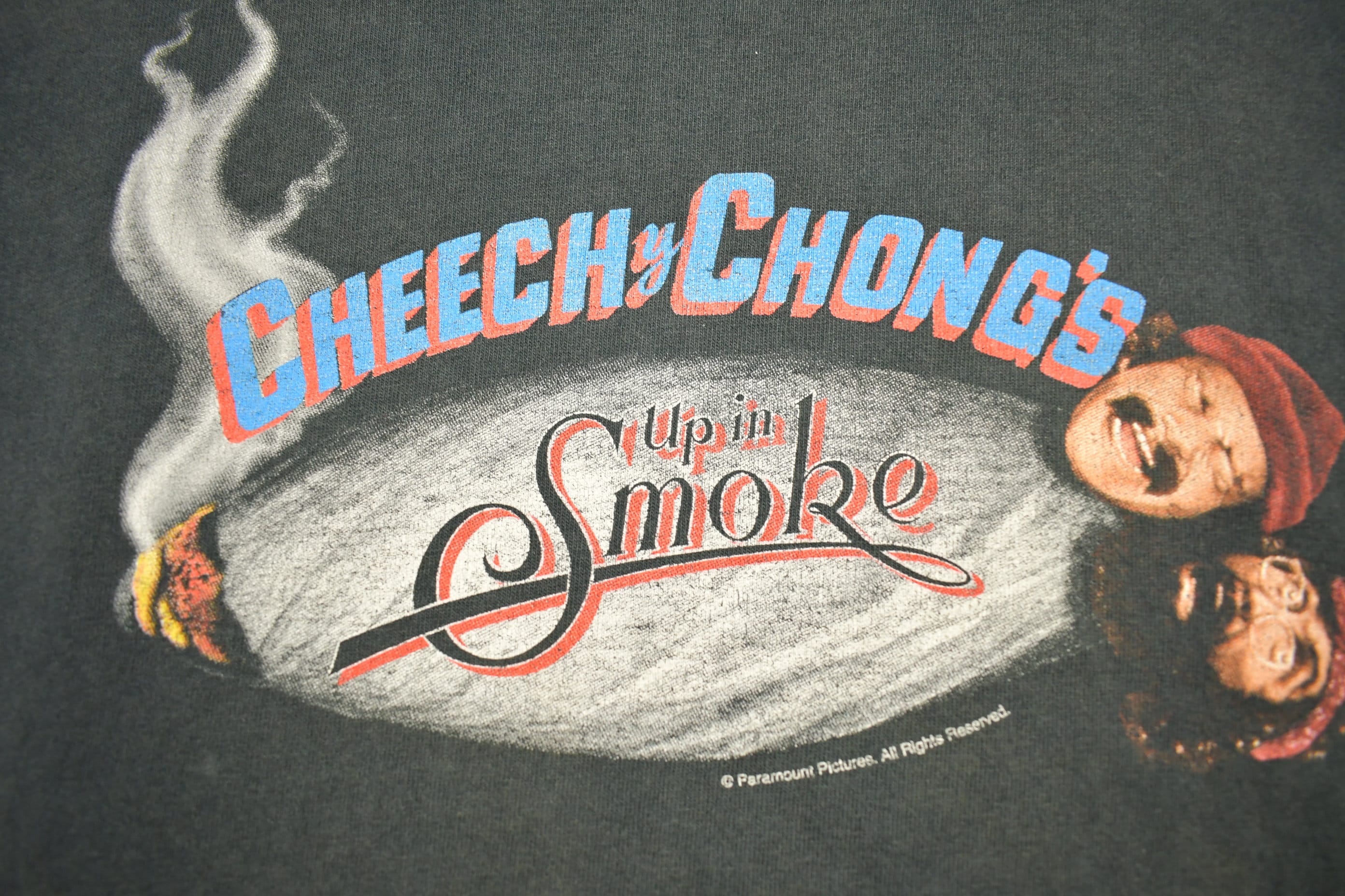 Vintage 1990s Cheech and Chong up in Smoke Movie Promo T-shirt 