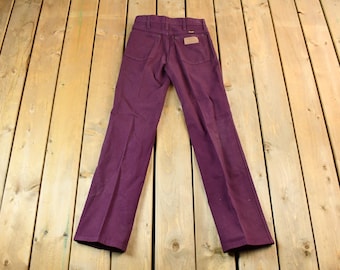 Vintage Wine Purple 1990s Wrangler Denim Jeans Size 26 x 31 / Made in USA / American Vintage / Workwear / Streetwear / Vintage Pants