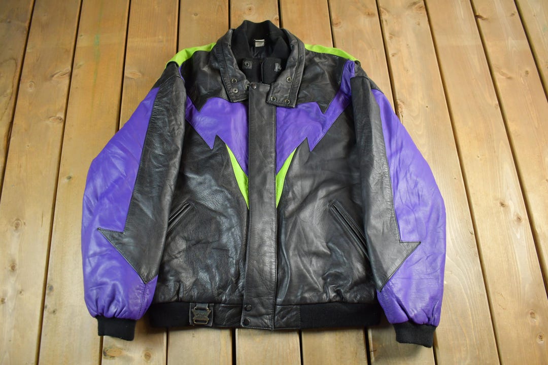 Vintage 1990s CKX International Leather Bomber Jacket Men's 2XL