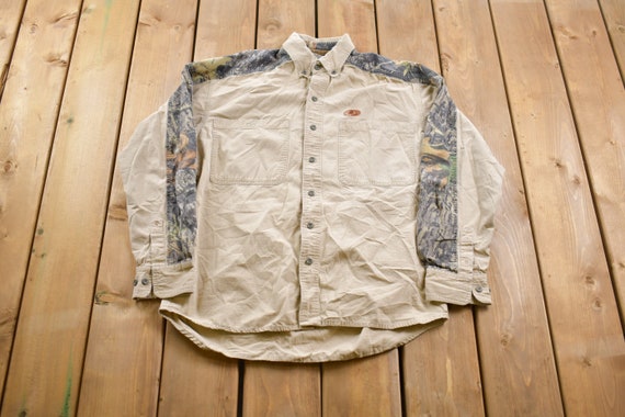 Vintage 1990s Mossy Oak Camo Button up 