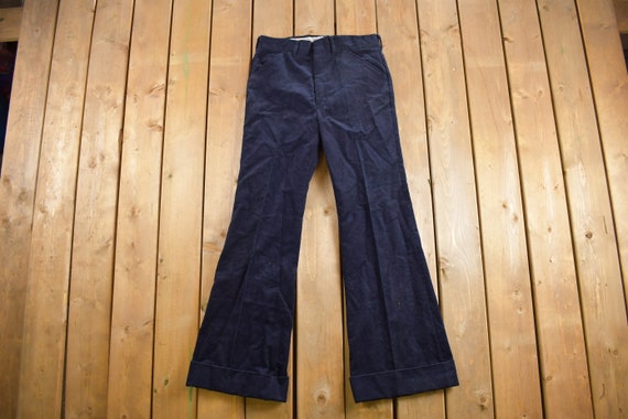 Vintage 1970s Levis Panatela Corduroy Flared Trou… - image 1